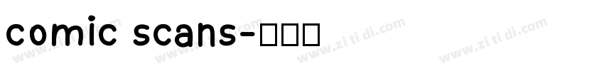 comic scans字体转换